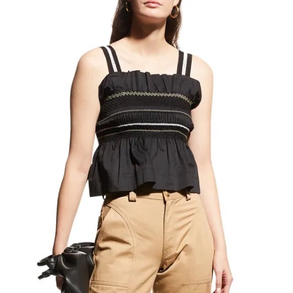 Lug Von Siga Tops - FLASH SALE Lug Von Siga Size 8 Anna Black Smocked Top